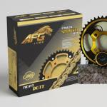 AFG Lube Heavy Duty Gold Chain Sprocket Set