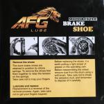 AFG Lube Premium Motorcycle Brake Shoe