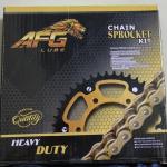 AFG Lube Heavy Duty Gold Chain Sprocket Set